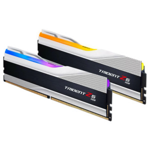 GSkill Trident Z5 RGB Metallic Silver H3 GSkill Trident Z5 RGB Silver - 32GB (2x16GB) DDR5 - Bus 5600MHz Cas 36 ( R-5600J3636C32G-TZ5RS )