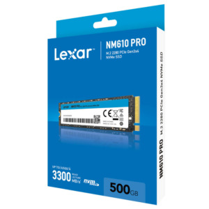 Lexar NM610PRO 500GB - PCIe 3.0 x4 NVMe M.2 - LNM610P500G-RNNNG