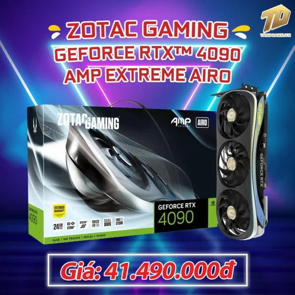 ZOTAC GAMING GeForce RTX™ 4090 AMP Extreme AIRO - 24GB GDDR6X