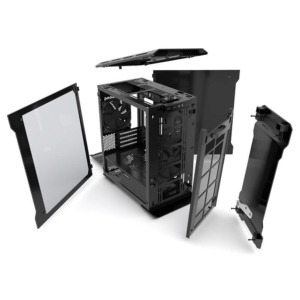 Phantek ENTHOO EVOLV MATX TEMPERED GLASS H12 Phanteks ENTHOO EVOLV mATX Tempered Glass Satin Black - Micro Tower Chassis