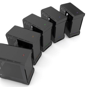 Phantek ENTHOO EVOLV MATX TEMPERED GLASS H17 Phanteks ENTHOO EVOLV mATX Tempered Glass Satin Black - Micro Tower Chassis