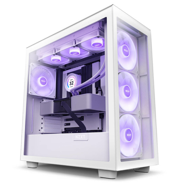 NZXT H7 ELITE RGB – Mid Tower Case (ALL WHITE)