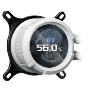 ASUS ROG STRIX LC III ARGB LCD White Edition H1 ASUS ROG STRIX LC III 360 ARGB LCD White Edition - AIO Watercooling