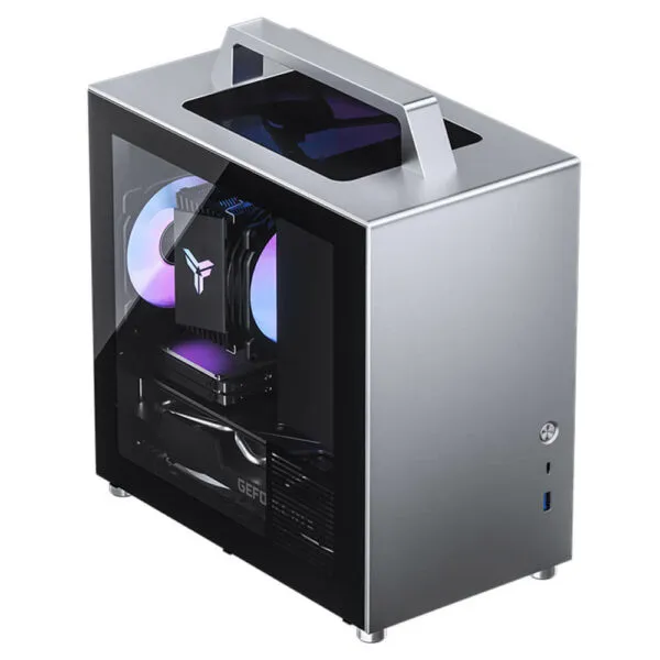 Jonsbo T8 Plus Silver - ITX Case