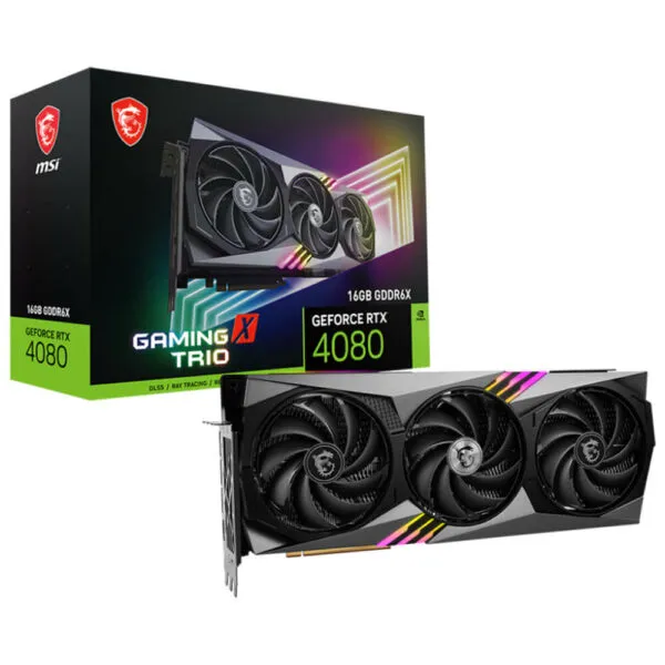 MSI GeForce RTX™ 4080 16GB GAMING X TRIO - 16GB GDDR6X