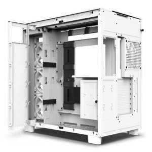 NZXT H9 Elite White H6 NZXT H9 Elite Matte White - Premium Dual-Chamber Mid-Tower Airflow Case