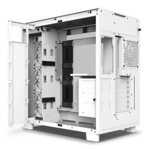 NZXT H9 Flow White H6 NZXT H9 Flow Matte White - Dual-Chamber Mid-Tower Airflow Case