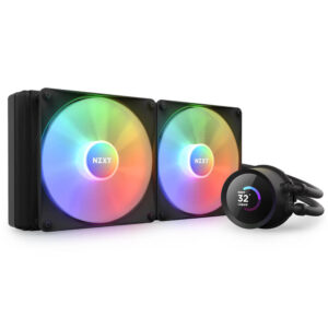 NZXT Kraken 280 RGB Matte Black - 280mm AIO Liquid Cooler with LCD Display and RGB Fans