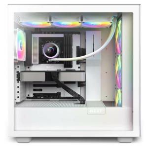 NZXT Kraken 360 RGB Matte White - 360mm AIO Liquid Cooler with LCD Display and RGB Fans