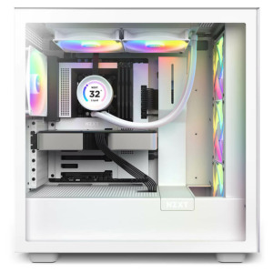 NZXT Kraken Elite 280 RGB Matte White - 280mm AIO Liquid Cooler with LCD Display and RGB Fans