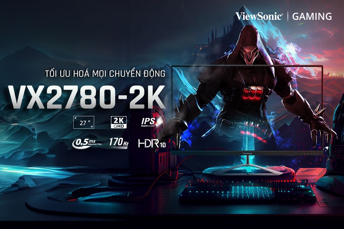 ViewSonic VX2780 2K H11 ViewSonic VX2780-2K - 27 inch QHD IPS | 170Hz | 1ms | Gaming Monitor