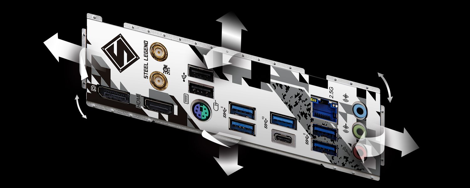 ASRock B760M Steel Legend WiFi - Socket 1700 ASRock B760M Steel Legend WiFi - Socket 1700