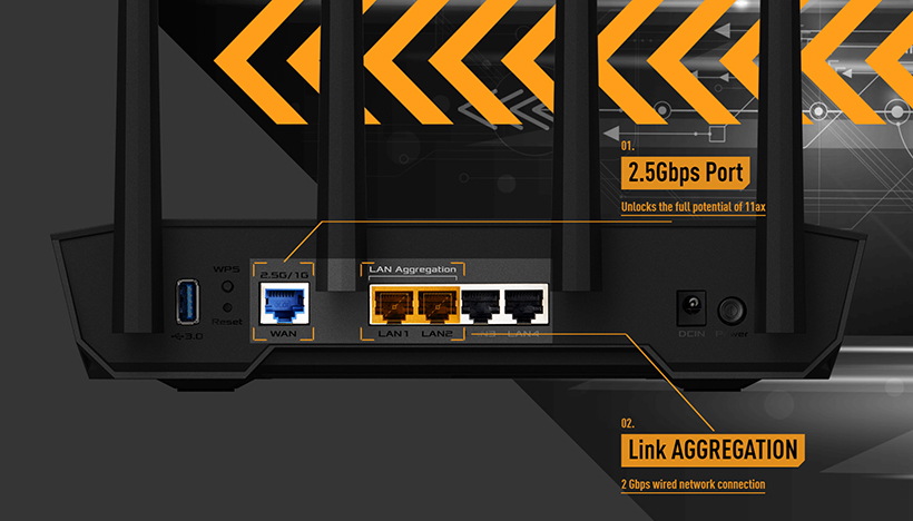 Asus TUF Gaming AX4200 - AX4200 Dual Band | Ultrafast WiFi 6 (802.11ax) | 4 Antenna | Router WiFi có thể mở rộng Asus TUF Gaming AX4200 - AX4200 Dual Band | Ultrafast WiFi 6 (802.11ax) | 4 Antenna | Router WiFi có thể mở rộng