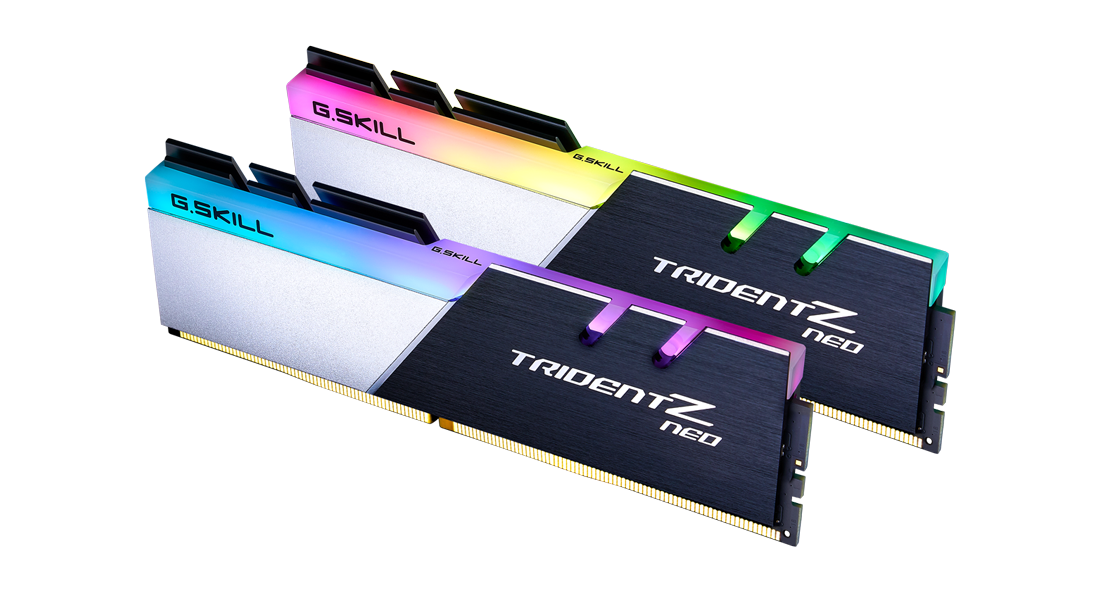 GSkill Trident Z Neo RGB - 64GB (2x32GB) DDR4 - Bus 3600MHz Cas18 GSkill Trident Z Neo RGB - 64GB (2x32GB) DDR4 - Bus 3600MHz Cas18