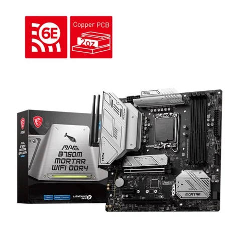 MSI MAG B760M MORTAR WIFI DDR4 - Socket 1700 MSI MAG B760M MORTAR WIFI DDR4 - Socket 1700