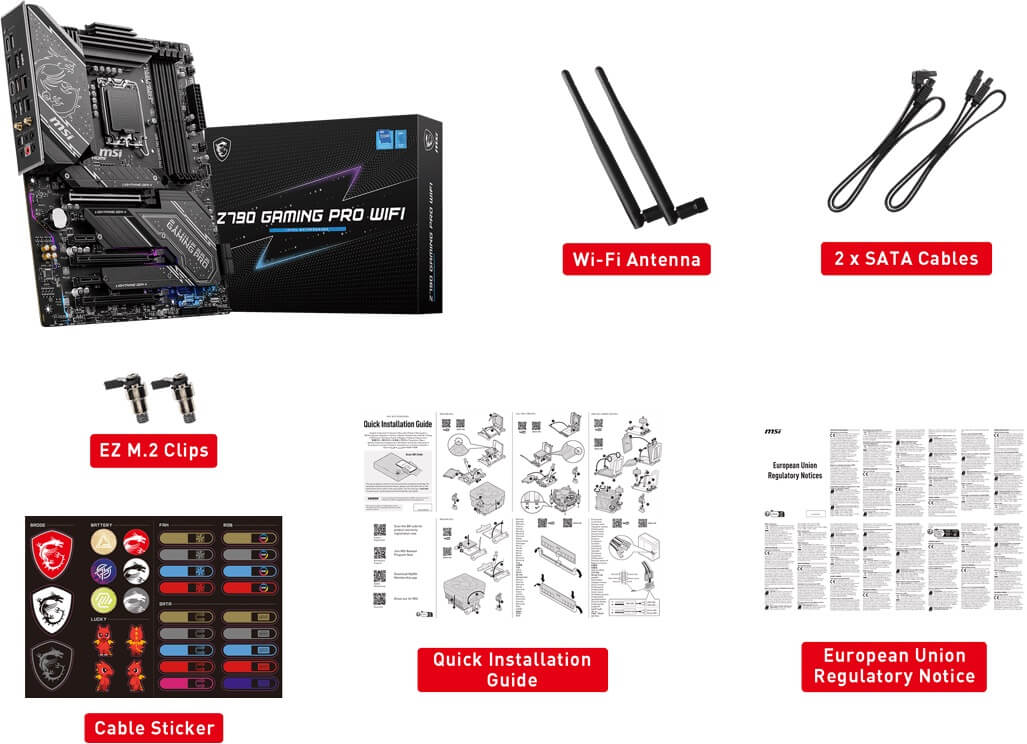 msi z790 gaming pro wif accessory MSI Z790 GAMING PRO WIFI - Socket 1700