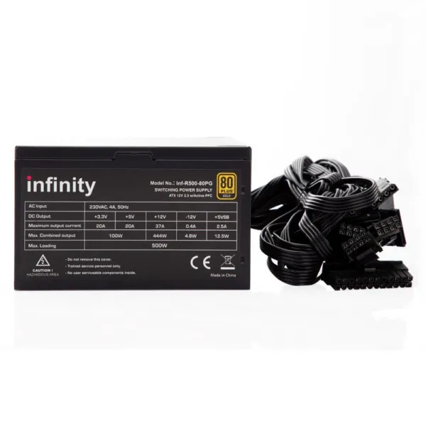 Infinity Rampage 500W - 80 Plus Gold Full Modular Single Rail