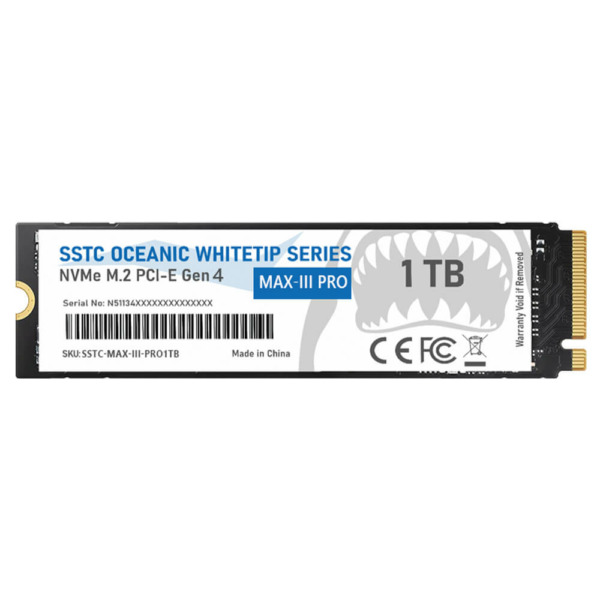 SSTC OCEANIC WHITETIP MAX III PRO V2 1TB – PCIe 4.0 x4 NVMe M.2