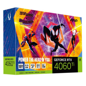 ZOTAC GAMING GeForce RTX 4060 Ti 16GB AMP SPIDER MAN H8 ZOTAC GAMING GeForce RTX 4060 Ti 16GB AMP SPIDER-MAN™: Across the Spider-Verse Bundle - 16GB GDDR6
