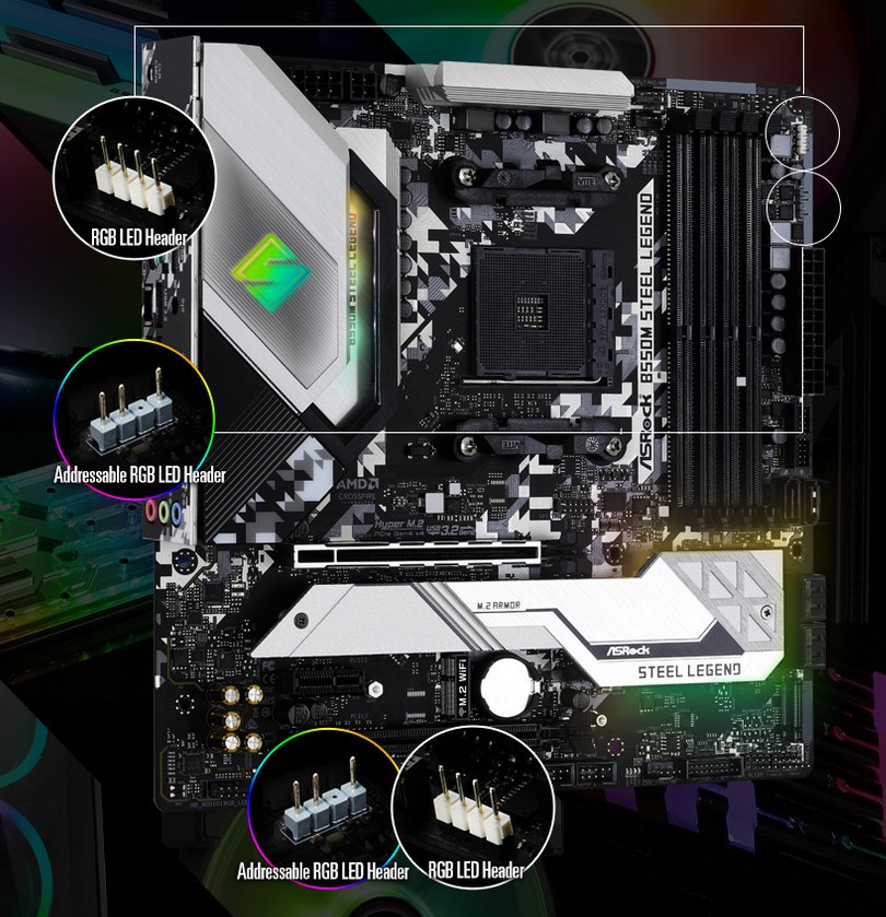 ASROCK B550M STEEL LEGEND - SOCKET AM4 ASROCK B550M STEEL LEGEND - SOCKET AM4