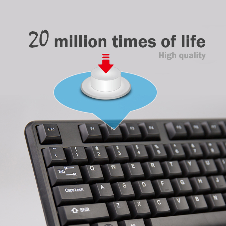 newmen e340 black keyboard 1 Newmen E340+ - Black Keyboard