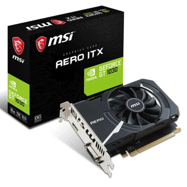 MSI GeForce GT 1030 AERO ITX 2G OC - 2GB GDDR5