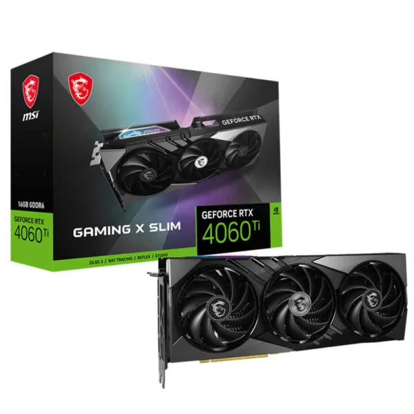 MSI GeForce RTX™ 4060 Ti GAMING X SLIM 16G - 16GB GDDR6