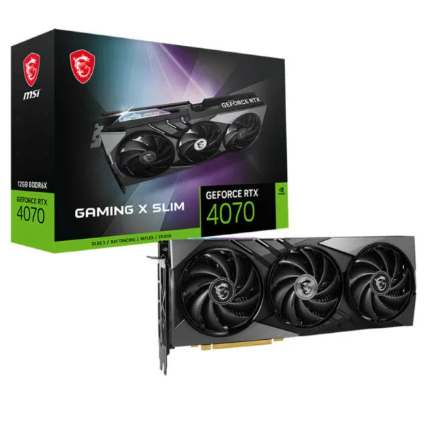 MSI GeForce RTX™ 4070 GAMING X SLIM 12G - 12GB GDDR6X