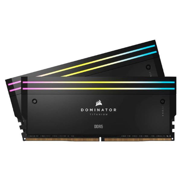 Corsair DOMINATOR TITANIUM RGB Black Heatspreader – 64GB (2x32GB) DDR5 – Bus 6600MHz Cas 32