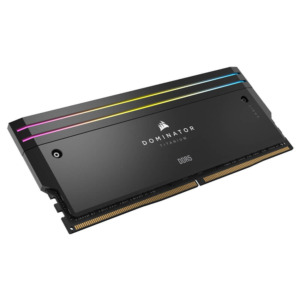Corsair DOMINATOR TITANIUM Black Heatspreader DDR5 H3 Corsair DOMINATOR TITANIUM RGB Black Heatspreader - 32GB (2x16GB) DDR5 - Bus 6000MHz Cas 30