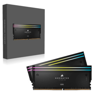 Corsair DOMINATOR TITANIUM Black Heatspreader DDR5 H4 Corsair DOMINATOR TITANIUM RGB Black Heatspreader - 32GB (2x16GB) DDR5 - Bus 6000MHz Cas 30