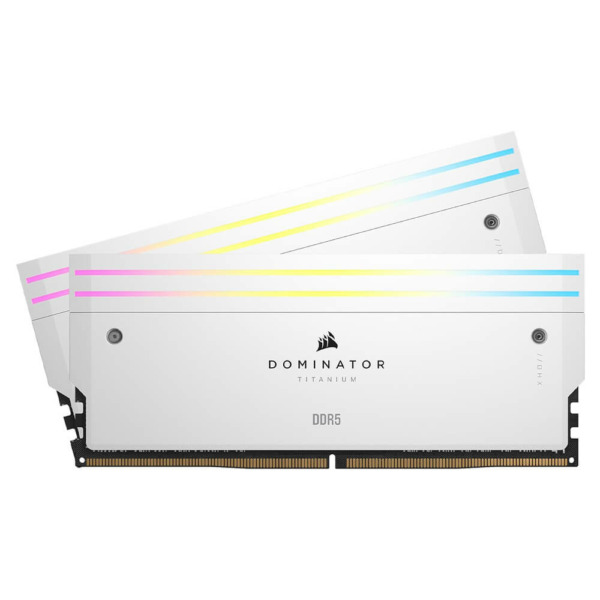 Corsair DOMINATOR TITANIUM RGB White Heatspreader – 64GB (2x32GB) DDR5 – Bus 6600MHz Cas 32