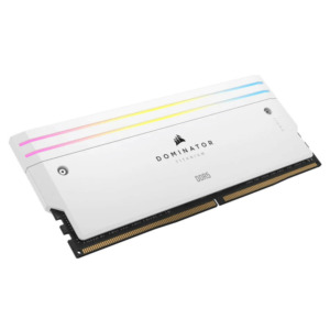 Corsair DOMINATOR TITANIUM White Heatspreader DDR5 H3 Corsair DOMINATOR TITANIUM RGB White Heatspreader - 32GB (2x16GB) DDR5 - Bus 7200MHz Cas 34