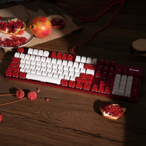 Rapoo V500Pro White Red H1 Rapoo V500 Pro Red And White - Gaming Mechanical Keyboard