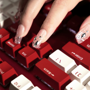 Rapoo V500Pro White Red H3 Rapoo V500 Pro Red And White - Gaming Mechanical Keyboard