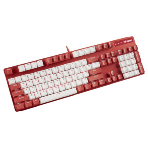 Rapoo V500Pro White Red H7 Rapoo V500 Pro Red And White - Gaming Mechanical Keyboard