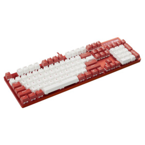 Rapoo V500Pro White Red H8 Rapoo V500 Pro Red And White - Gaming Mechanical Keyboard