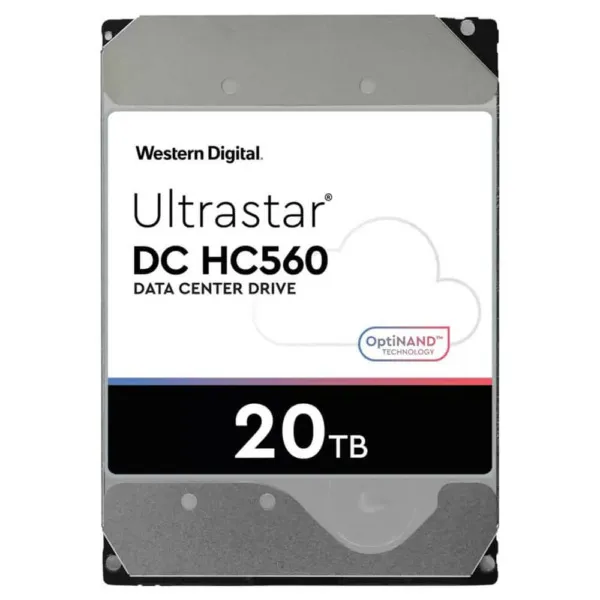 Western Digital Enterprise Ultrastar DC HC560 20TB 3.5 inch 7200RP 6Gbs SATA 512MB Hard Drive (WUH722020CLE6L4)