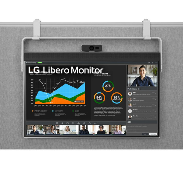 LG 27BQ70QC-S – 27 inch QHD IPS | HDR10 | Full HD Webcam | USB Type-C | Libero Monitor