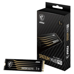 MSI SPATIUM M480 PRO 1TB H1 MSI SPATIUM M480 PRO 1TB - PCIe 4.0 x4 NVMe M.2