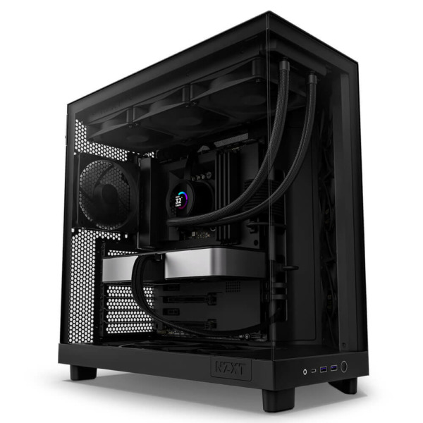 NZXT H6 Flow Matte Black – Compact Dual-Chamber Mid-Tower Airflow Case