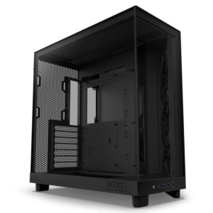 NZXT H6 Flow Matte Black H2 NZXT H6 Flow Matte Black - Compact Dual-Chamber Mid-Tower Airflow Case