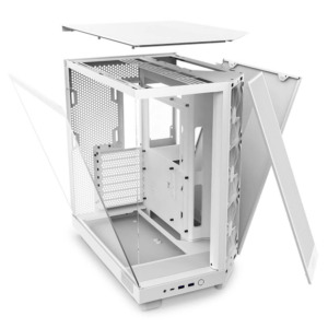 NZXT H6 Flow Matte White H5 NZXT H6 Flow Matte White - Compact Dual-Chamber Mid-Tower Airflow Case