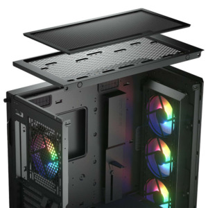 Cougar Douface Pro RGB Black H11 Cougar Duoface Pro RGB (Black) - Mid-Tower Case
