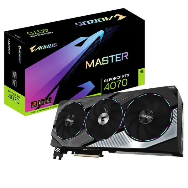 Gigabyte AORUS GeForce RTX™ 4070 MASTER 12G - 12GB GDDR6X