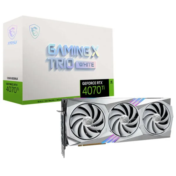 MSI GeForce RTX™ 4070Ti GAMING X TRIO WHITE 12G - 12GB GDDR6X