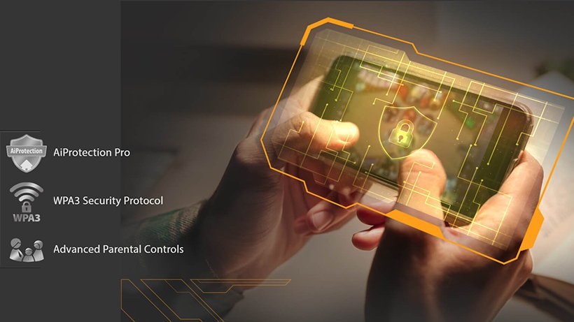 Asus TUF Gaming AX6000 - AX6000 Dual Band | Ultrafast WiFi 6 (802.11ax) | 6 Antenna | Router WiFi có thể mở rộng Asus TUF Gaming AX6000 - AX6000 Dual Band | Ultrafast WiFi 6 (802.11ax) | 6 Antenna | Router WiFi có thể mở rộng