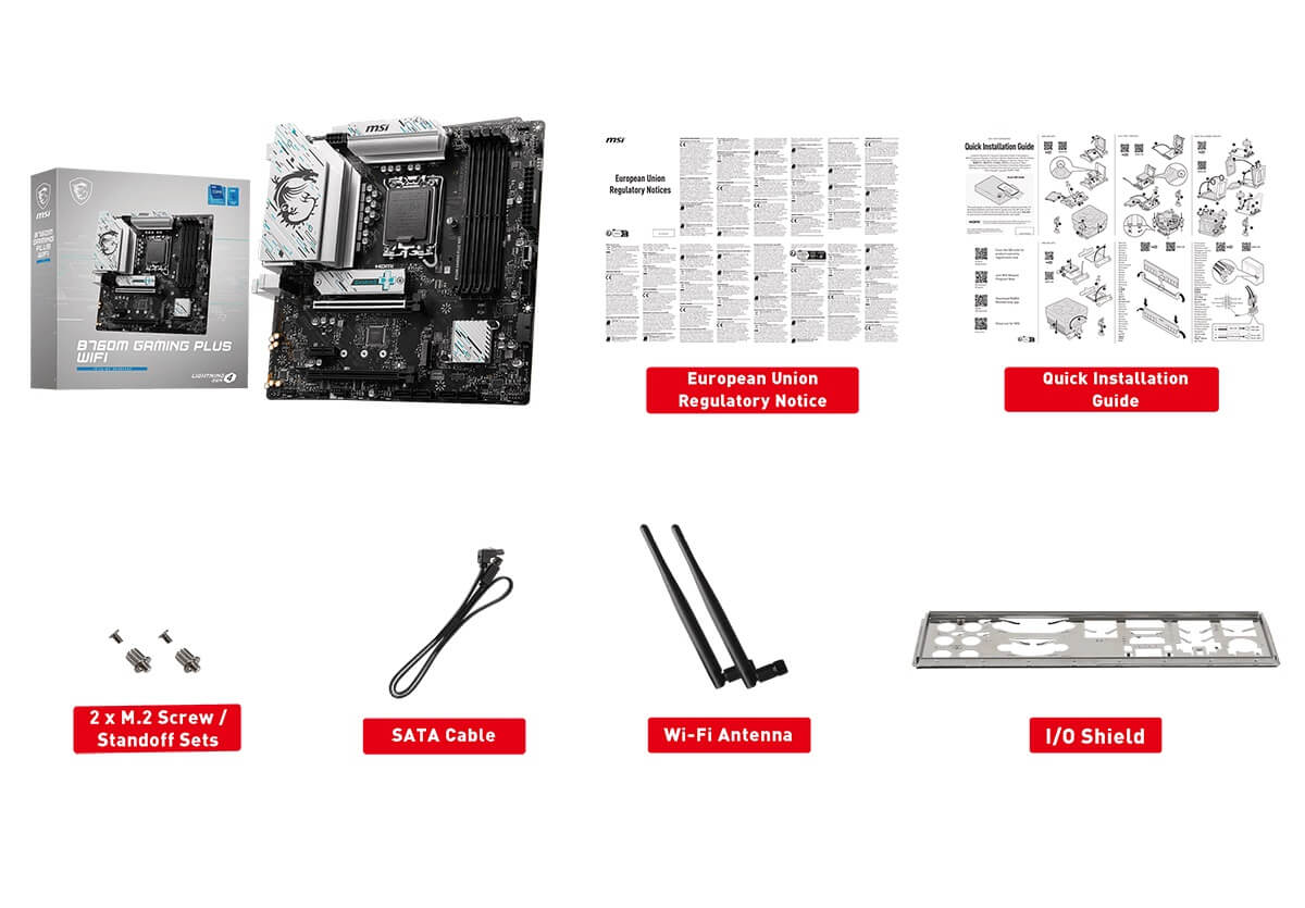 msi b760m gaming plus wifi accessory MSI B760M GAMING PLUS WIFI - Socket 1700