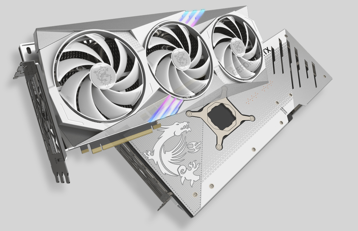 MSI GeForce RTX™ 4070Ti GAMING X TRIO WHITE 12G - 12GB GDDR6X MSI GeForce RTX™ 4070Ti GAMING X TRIO WHITE 12G - 12GB GDDR6X