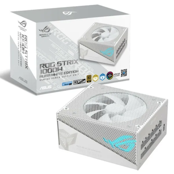 Asus ROG STRIX 1000W Gold Aura White Edition - 80 Plus Gold - Full Modular PSU